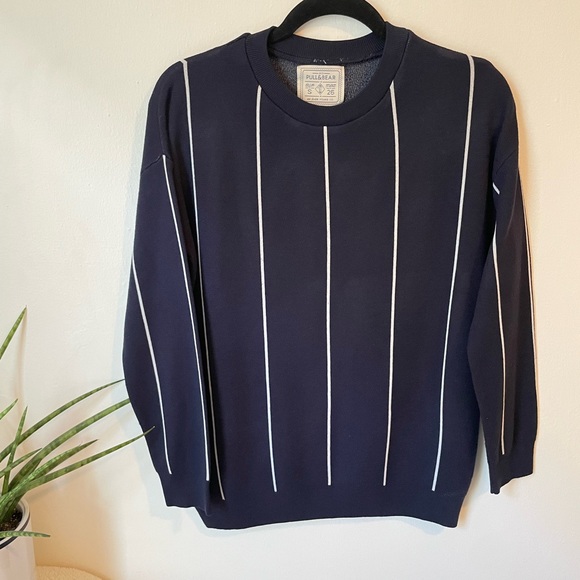 Pull&Bear Striped Sweater - Picture 3 of 8